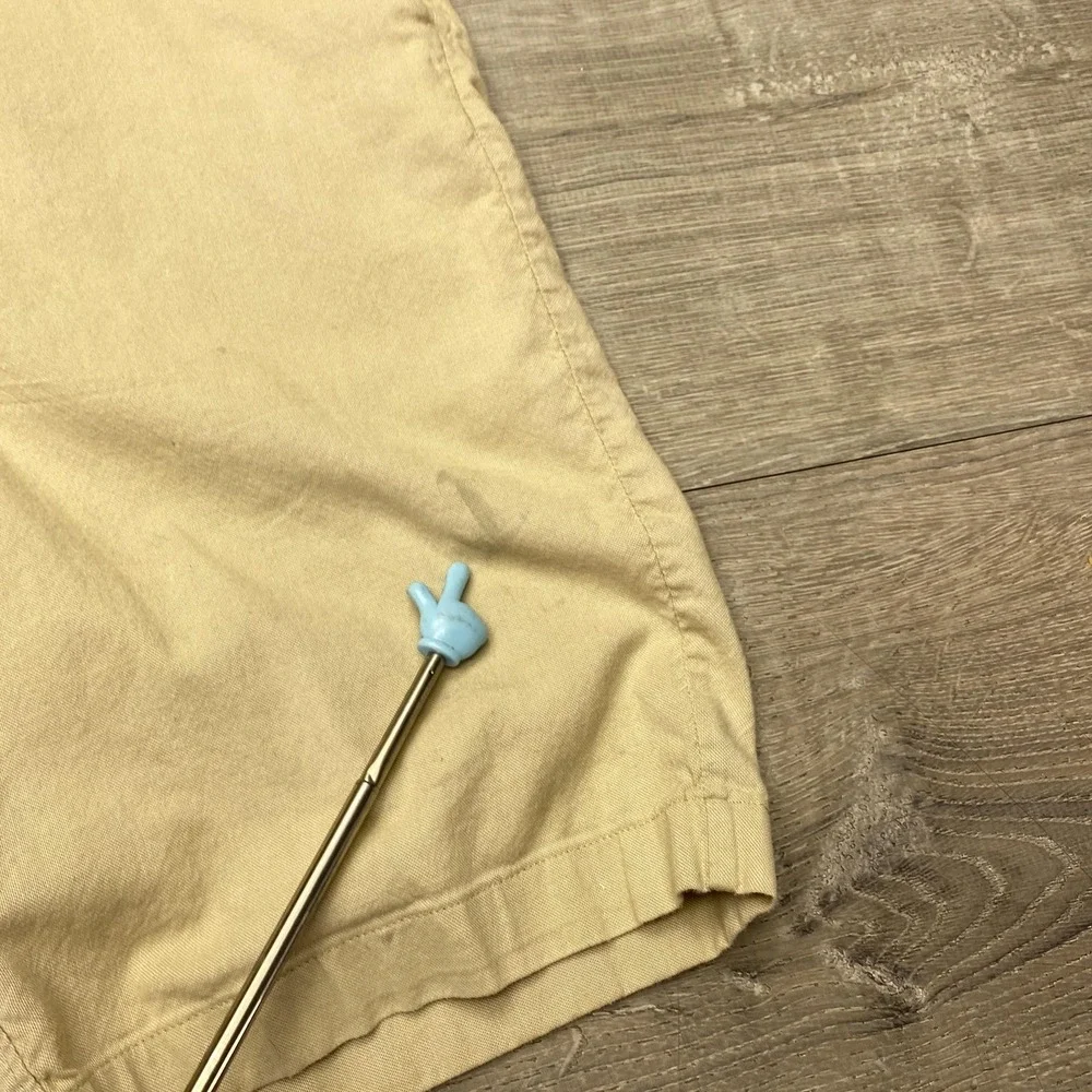 Lululemon Shorts Mens 30 Beige Canvas Chino Flat‎ Front Pockets Casual Summer